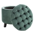 thumbnail image 3 of Safavieh Amelia Contemporary Glam Tufted Storage Ottoman, 3 of 9