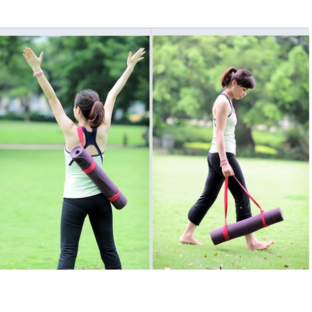 Sangle De Transport Pour Tapis De Yoga – En Coton, Ajustable, Respirante, Antidérapante, Pour Pilates Et Fitness, Tapis Non Inclus