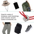 thumbnail image 6 of 8pcs Plastic Spring Cord Locks Rope Fastener Double Holes Toggle Stoppers Sliders for Backpack Shoelaces, Silver Tone, 6 of 7