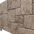thumbnail image 4 of Ekena Millwork 49"W x 24 1/2"H x 1 1/4"D Castle Rock Stacked Stone, EverStone Faux Stone Siding Panel, Soft Ash, 4 of 9