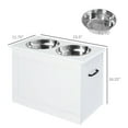 thumbnail image 4 of Orthopedic Dog Bed, Elevated Feeder Stand Stainless Steel Bowl Raised Pet Feeding Storage Station with Stainless Steel Bowls Base, White Dog Bed,Mdf Cat Bed, Pet Supplies Pet Beds & Furniture, 4 of 6