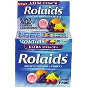 2 Pack - Rolaids Extra Strength Fruit Tablets 10 Each (Box of 12)