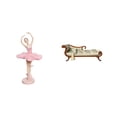 thumbnail image 1 of Estatua de la bailarina,Estatua de niña de ballet Escultura de niña de resina Artesanía,Sofá en miniatura para muñecas,Muebles de casa de muñecas a escala 1/12,modelo de sofá de, 1 of 8