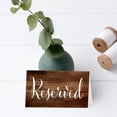 thumbnail image 2 of Koyal Wholesale Table Place Cards Reserved Collection Rustic Wood Print Decorative 20-Pack, 2 of 4