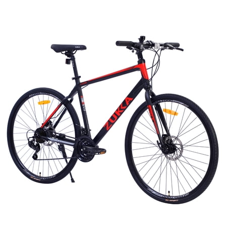 XNGGNG Hybrid Road Bike - Lightweight 21 Speed Disc Brake 700C Bicycle for Men and Women Perfect for City Riding