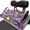 Retro Floral Print, variant on XYZCANDO Retro Floral 2-Passenger Golf Cart Seat Cover with 4 Pockets | Non-Slip Washable Terry Cloth Universal Golf Cart Accessory