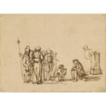 thumbnail image 3 of Anonymous 18x14 Black Modern Framed Museum Art Print Titled - The Mocking of Christ (1650-1655), 3 of 5