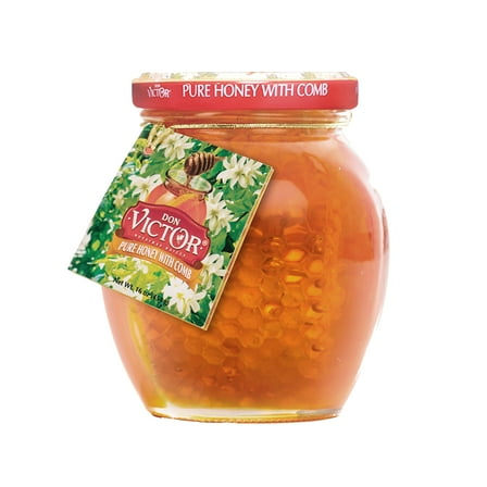 Don Victor Pure Honey with Comb, 16 oz, No Allergens Contained