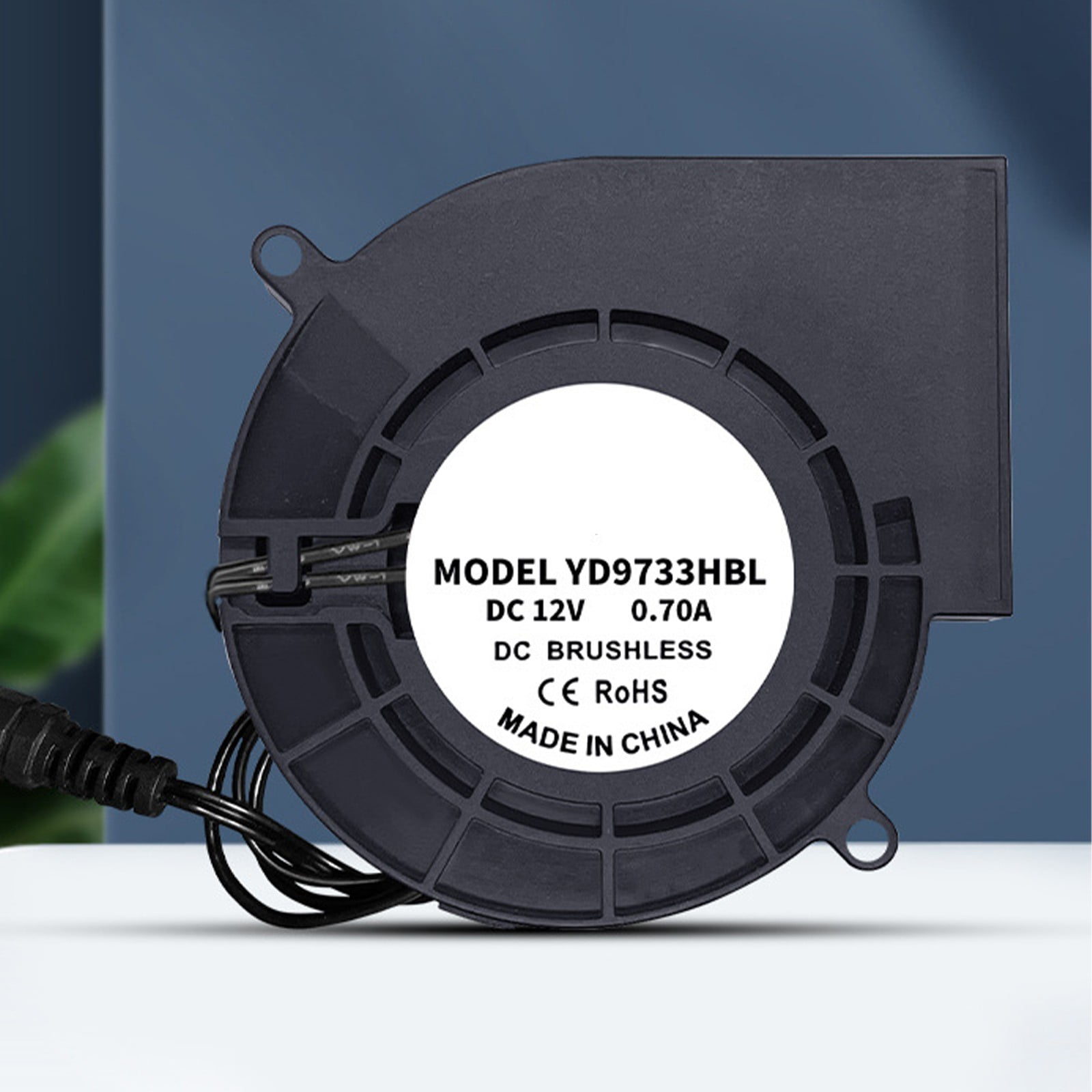 Multipurpose 12V Brushless Blower Fan 97mm Bearing Centrifugal Fan for Barbecue Fireplaces Stove Ventilation