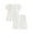 White, variant on Girls Outfits Set for Spring Summer Ruffle Short Sleeve T-shirt and Shorts Clothes Ideal for and Everyday Wear