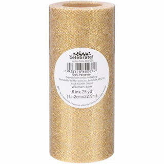 Sparkling Glitter Tulle Fabric - Ivory / Gold - Sparkling Glitter Tull