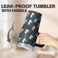 thumbnail image 5 of 20OZ Stainless Steel Unicorn Travel Cup with Handle and Straw Double Wall Insulated Tumbler Coffee Mug Ideal Presents for Women Mom Friends on Birthday Christmas Thanksgiving, 5 of 6