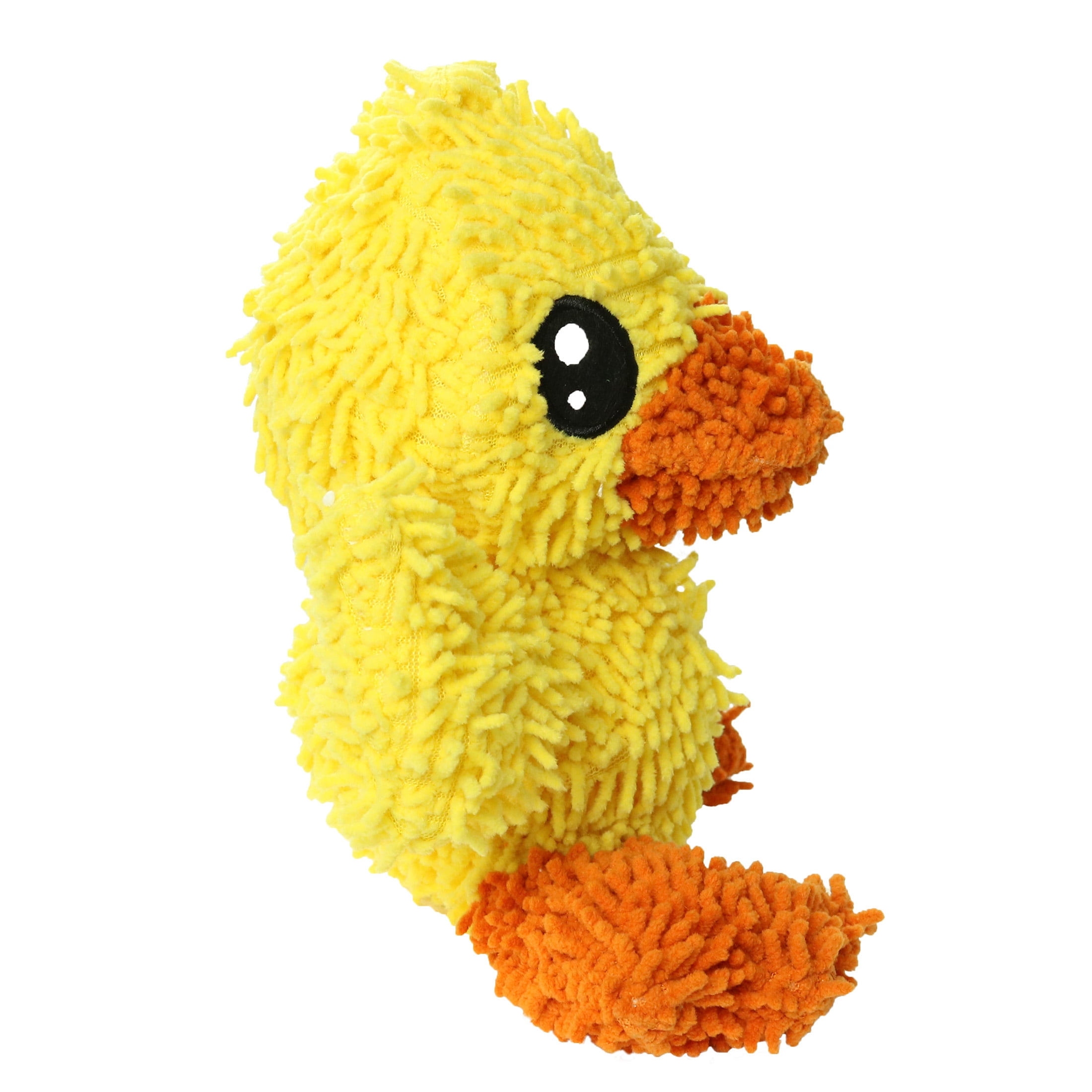 Mighty Microfiber Ball Med Duck Durable Plush Squeaky Dog Toy
