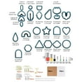 thumbnail image 2 of Oubit Polymer Clay Jewelry Making,142 Pcs Polymer Clay Clay Earring Cutters Polymer Clay Cutters Set Built for Precision, 2 of 9