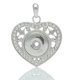 thumbnail image 2 of Colgante de corazón de cristal Zulema aleación de Plata Forma de corazón, 2 of 8