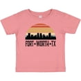 thumbnail image 3 of Inktastic Fort Worth Texas Skyline Retro Boys or Girls Baby T-Shirt, 3 of 5