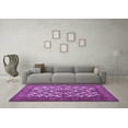 thumbnail image 3 of Ahgly Company Indoor Rectangle Persian Purple Traditional Area Rugs, 6' x 9', 3 of 4