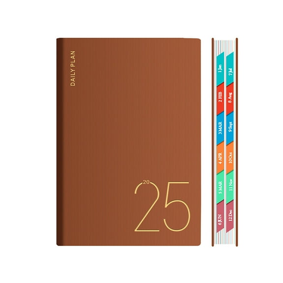 YZHMYR 2026 Hardcover Weekly Planner Notebook 80gsm Dowling Paper 200 Sheets Double-Page Monthly Spread Dotted Note Pages Public Holidays Elastic Strap Compact Efficient Planning for Office School