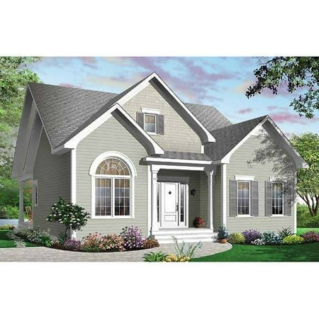 The House Designers: THD-6839 Builder-Ready Blueprints to Build a Small Traditional House Plan with Unfinished Basement Foundation (5 Printed Sets)