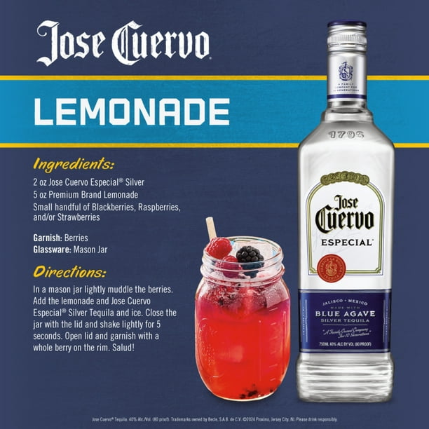 Jose Cuervo Especial Silver Tequila, 1.75 L for Breakroom