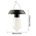 thumbnail image 3 of Danhjin Hanging Solar Lights, Small Solar Hanging Lamp with Rainproof Desginss for Outdoor Pendant Lighting, Balcony Terrace Courtyard Solar Lamp with Auto Layout, 3 of 5