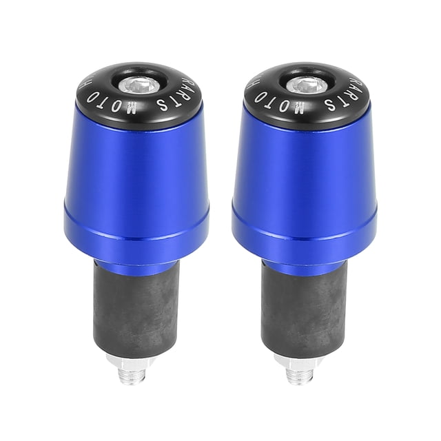 1 Par Azul Motocicleta Manillar Tapones 7/8" 22mm Aluminio Aleación