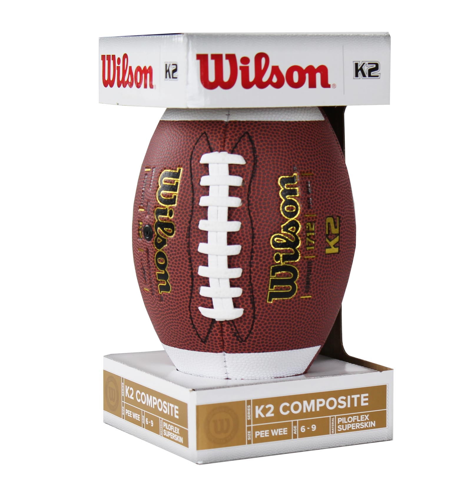 Wilson K2 Traditional LEATHER Pee Wee 1382 Football 