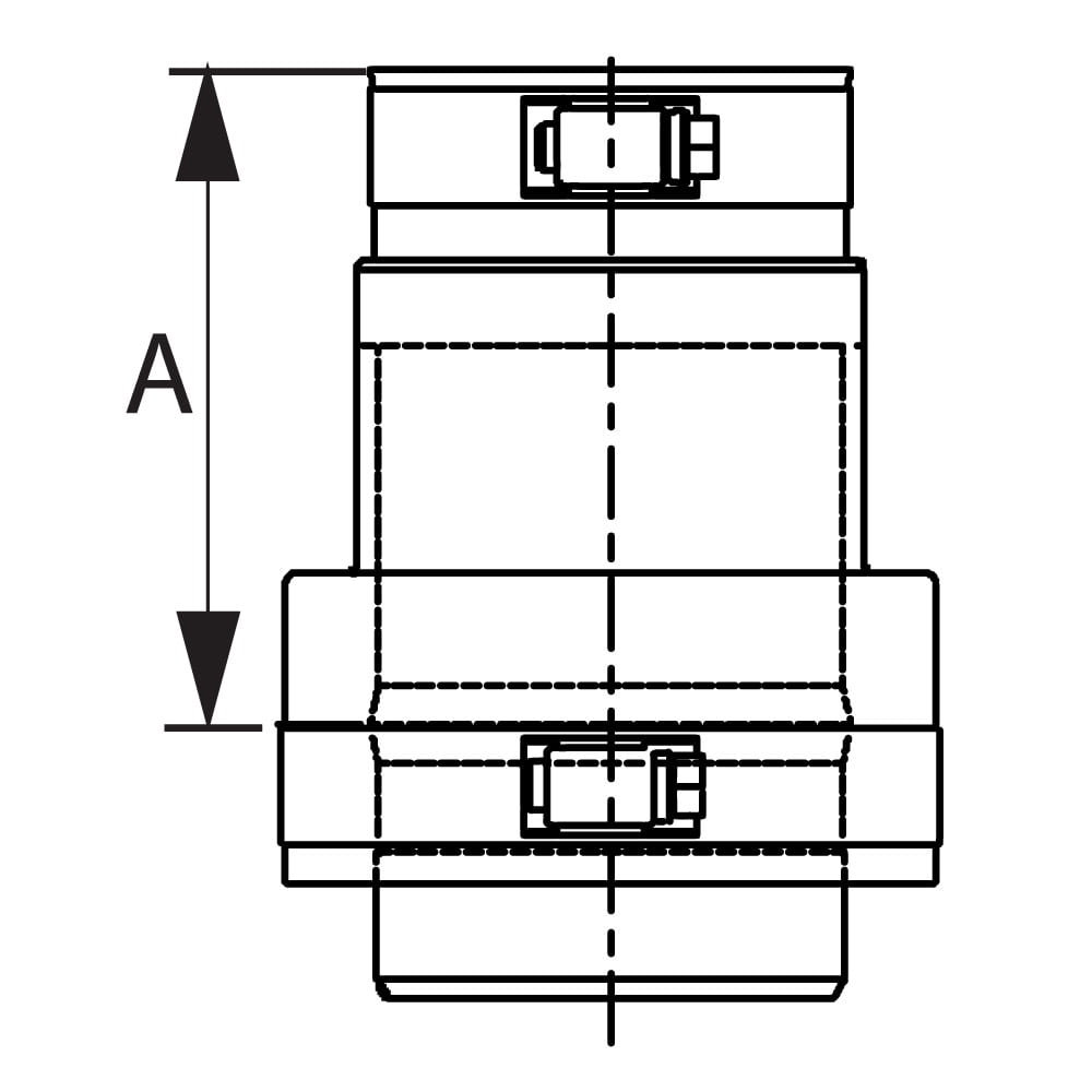 Duravent FSA-DWSW4 Double-To-Single Wall Adapter For 4" Fasnseal Vent Pipe From The