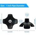 thumbnail image 5 of PinesC Cane Tips - 1 Inch Heavy Duty Rubbers Self Standing Quad Base Replacement Walking Cane Tips (Black), 5 of 5