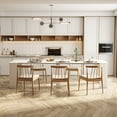 thumbnail image 4 of 118.5" Modern Extendable Console Table,Wood Rustic Dining Table with Spacious Tabletop,Entryway Cupboard Extra Long Dining Table Sideboard with Strong Leg,Chair not Include,for Bar Kitchen Living Room, 4 of 10