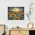 thumbnail image 6 of Lsque Starry Sky Moon Sunflower Print Wall Art – Decorative Picture for Living Room, Bedroom, and Office (Horizontal), 6 of 6