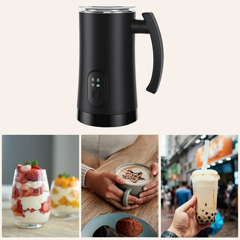 Bxingsftys 4-in-1 Electric Milk Frother Auto Shut-off 11.8Oz/350ML Milk  Steamer Tem Control