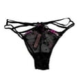 thumbnail image 2 of Victoria's Secret Very Sexy Embroidered & Mesh Cheeky Panty Color Black Size X-Large NWT, 2 of 2