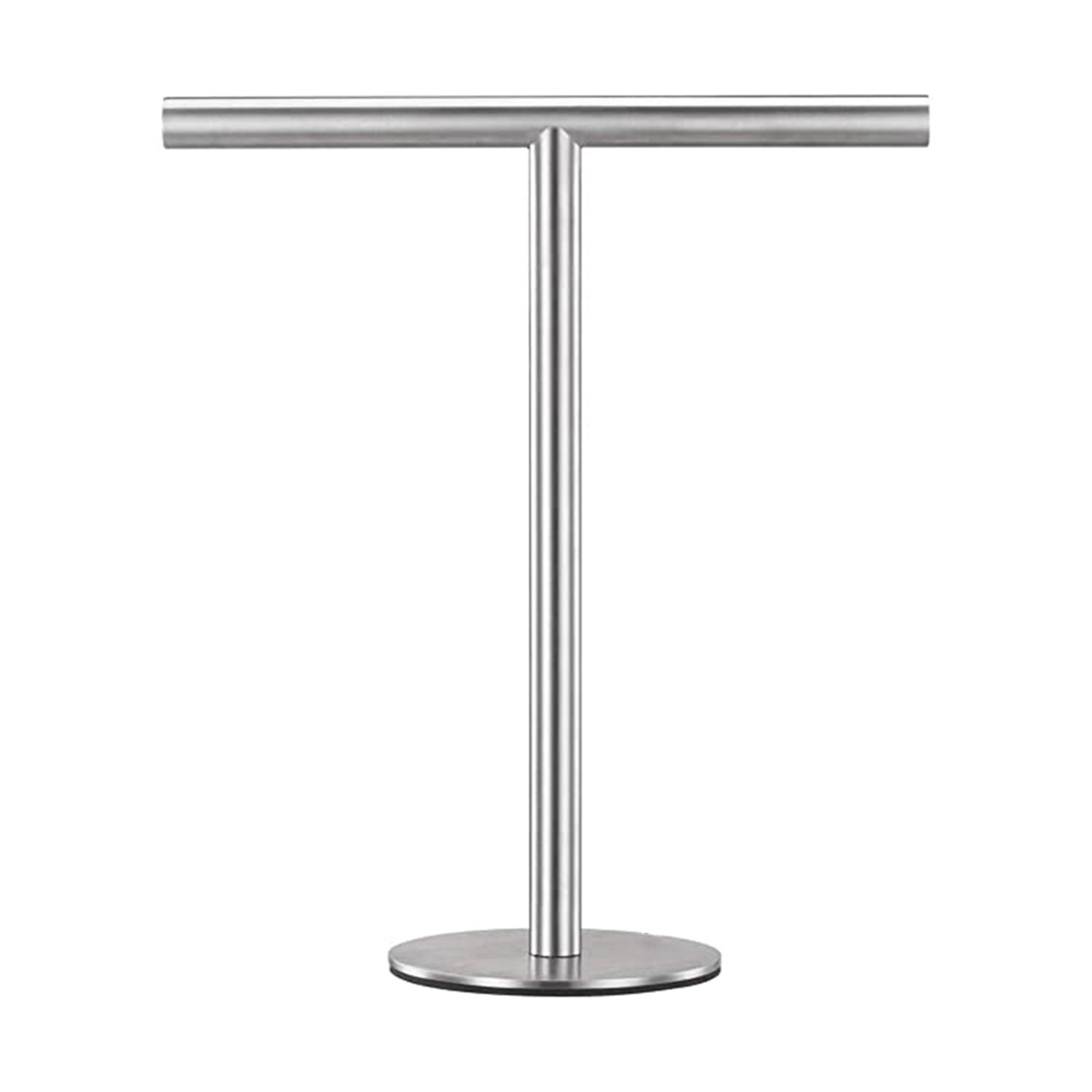 Brushed Finish Standing Towel Rack, Heavy Duty Base, Stainless Steel T