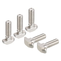 Uxcell M8x25mm T Slot Drop in Bolt, 20 Pack Hammer Head T Bolt T Shape Stud Sliding Screw