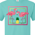 thumbnail image 4 of Inktastic Flamingos And Pineapple T-Shirt, 4 of 5