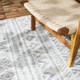 thumbnail image 5 of Hauteloom Khanjarah Living Room, Bedroom Patio Outdoor Area Rug - Bohemian, Transitional - Navy, Blue, Pale Blue - 18" Sample, 5 of 17