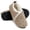Khaki, variant on Knivor Closed Back Slippers for Women Slipper Socks Sherpa Fleece V‑Trim Slip On Indoor Outdoor Non Slip House Shoes