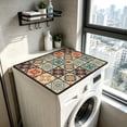 thumbnail image 6 of Diatomite Washing Machine Mat, Boho Tile Dryer Top Protector, Waterproof Countertop Pad, Non-Scratch Washer Cover Mat, Household Kitchen Appliance Accessory, 6 of 6