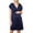 Dark Blue, variant on gakvbuo Maternity Dress for Photoshoot Pregnant Women Clothes V Neck Short Sleeved Maternity Breastfeeding Casual Dress