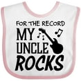 thumbnail image 3 of Inktastic For the Record, My Uncle Rocks Boys or Girls Baby Bib, 3 of 4