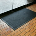 thumbnail image 6 of Rubber-Cal "Dura-Scraper Linear" Commercial Rubber Entrance Door Mat - 3/8 in x 4 ft x 6 ft - Black, 6 of 6