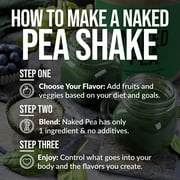 Naked Pea - 5LB 100% Pea Protein Powder From U.S. and Canadian Farms, Unflavored Vegan Pea Protein Isolate - 76 Servings