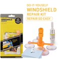 thumbnail image 3 of Windshield Crack Repair Kit Stable Suction Cups Fluid Filler Repair Fluid For Car Window Yellow, 3 of 5