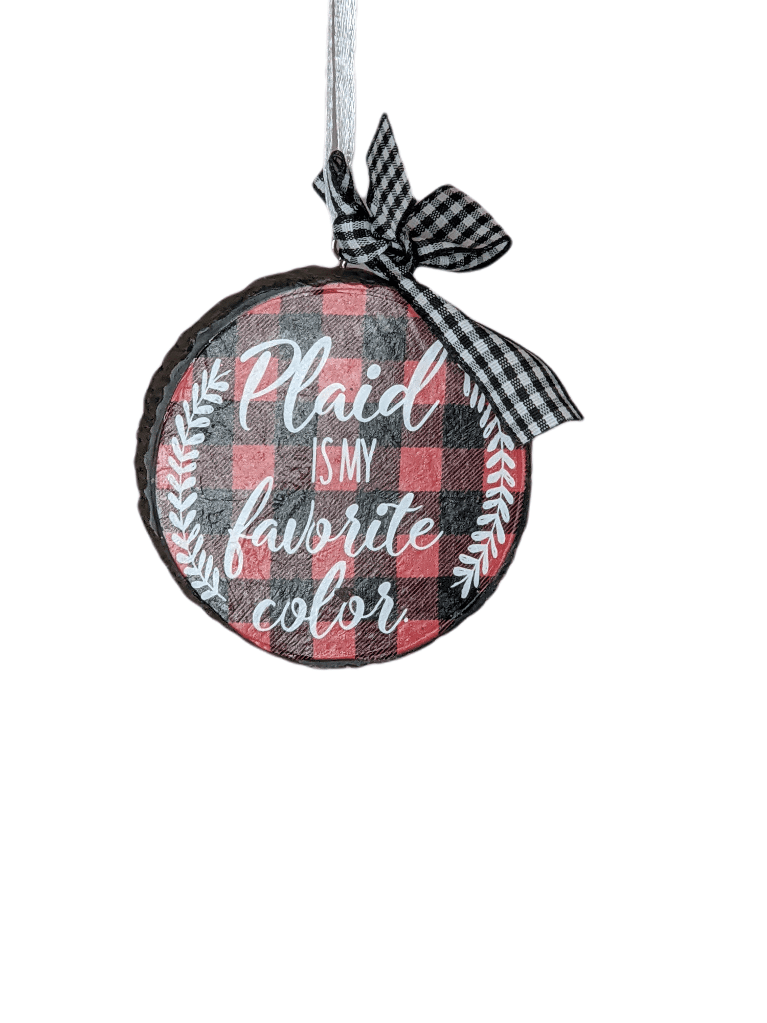 Hallmark Tree Trimmer Decorative Hanging Plaid Is My Favorite Color Ornament Walmart Com