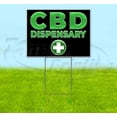 thumbnail image 1 of CBD Dispensary (18" x 24") Yard Sign, Includes Metal Step Stake, 1 of 6