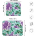 thumbnail image 3 of Coolnut Watercolor Floral Marble Dish Drying Mat for Kitchen, 16 x 18 Inch Microfiber Absorbent Dish Drying Pad, Machine Washable Kitchen Counter Protect Mats, 3 of 7