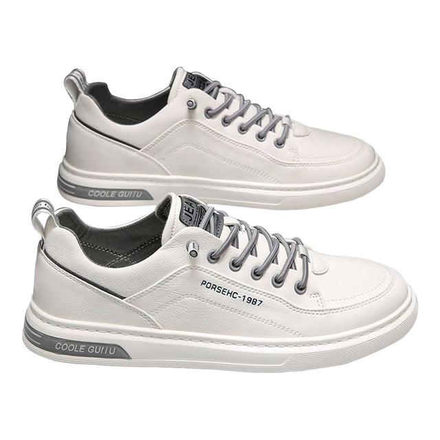 Zapatos Planos Bajos Sin Cordones Versátiles Y Otoño para Hombre (blanco 44)