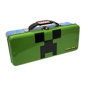 Minecraft Green Storage Tool Box with Handle, Clasp and Lid, 1 Ct, Material Tin Plate Steel