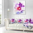 thumbnail image 3 of Designart Beautiful Pink Flower Watercolor - Floral Throw Pillow - 18x18, 3 of 5